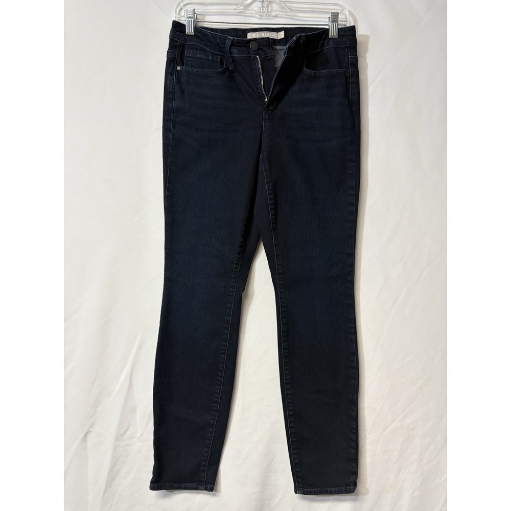 Athleta Dark Wash Skinny Jeans Woman's Size 6 Stretch Denim Mid Rise